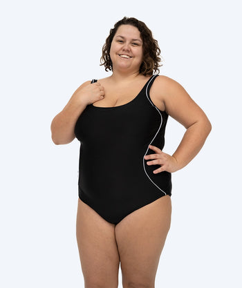 Watery baddräkt i plus size för dam - Marilla - Svart