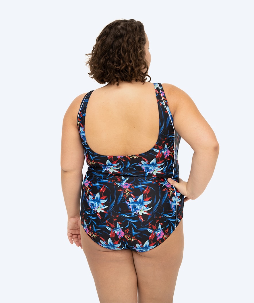 Watery baddräkt i plus size för dam - Marilla - Arvia Blue