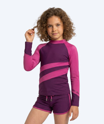 Watery UV tröja för barn - Manami Långärmad Rashguard - Lila