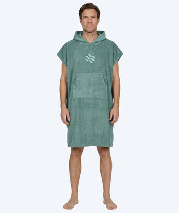 Watery badponcho för vuxna - Bomull - Forest Green