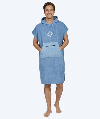 Watery badponcho för vuxna - Bomull - Atlantic Blue