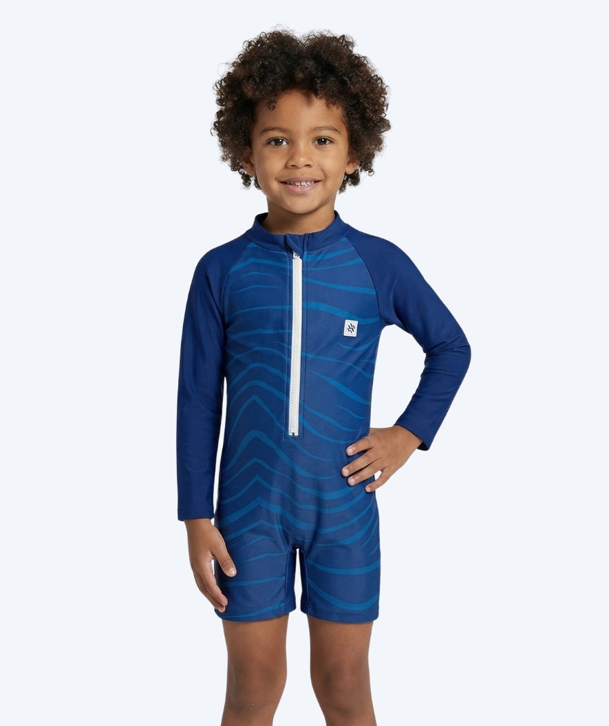 Watery UV-dräkt för barn - Fjord Långärmad Rashguard - Mörkblå