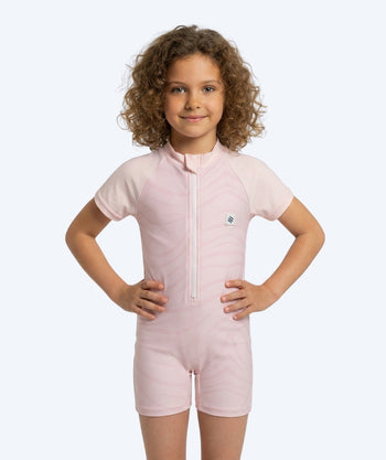 Watery UV dräkt för barn - Fjord Kortärmad Rashguard - Rosa