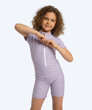 Watery UV dräkt för barn - Fjord Kortärmad Rashguard - Lila
