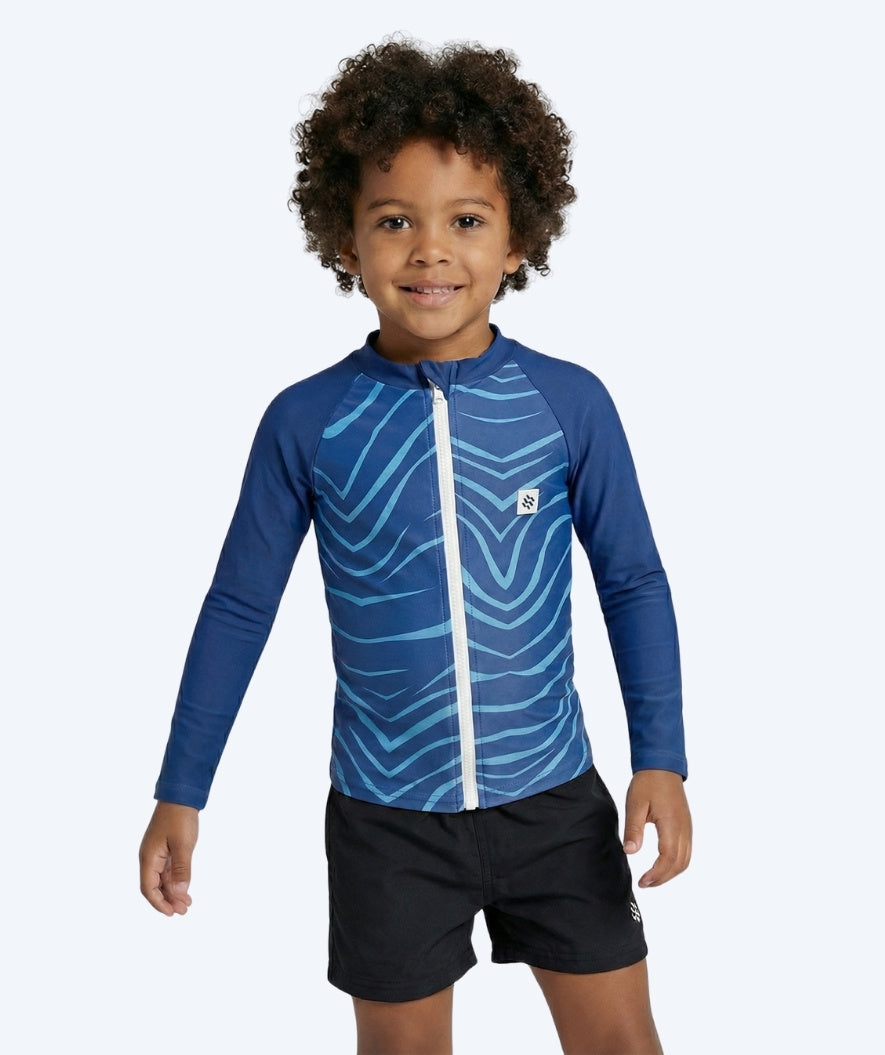 Watery UV tröja för barn - Fjord Långärmad Rashguard - Mörkblå