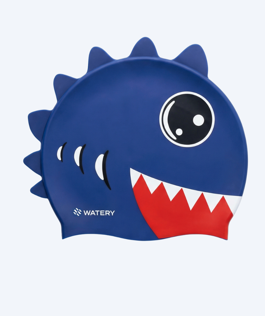 Watery badmössa för barn - Dashers - Shark (Blå/röd)