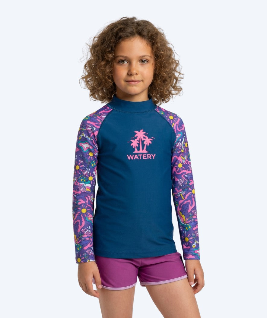 Watery UV tröja för barn - Osiris Långärmad Rashguard - Multifärgad/mörkblå