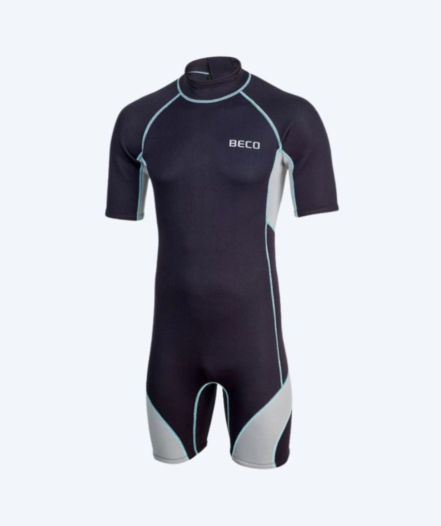 Beco neoprenvåtdräkt för män - Neoprene Shorty - Svart/grå