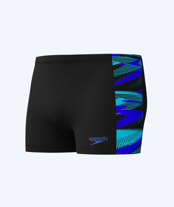 Speedo aquashorts för herr - Hyperboom Panel - Svart/blå
