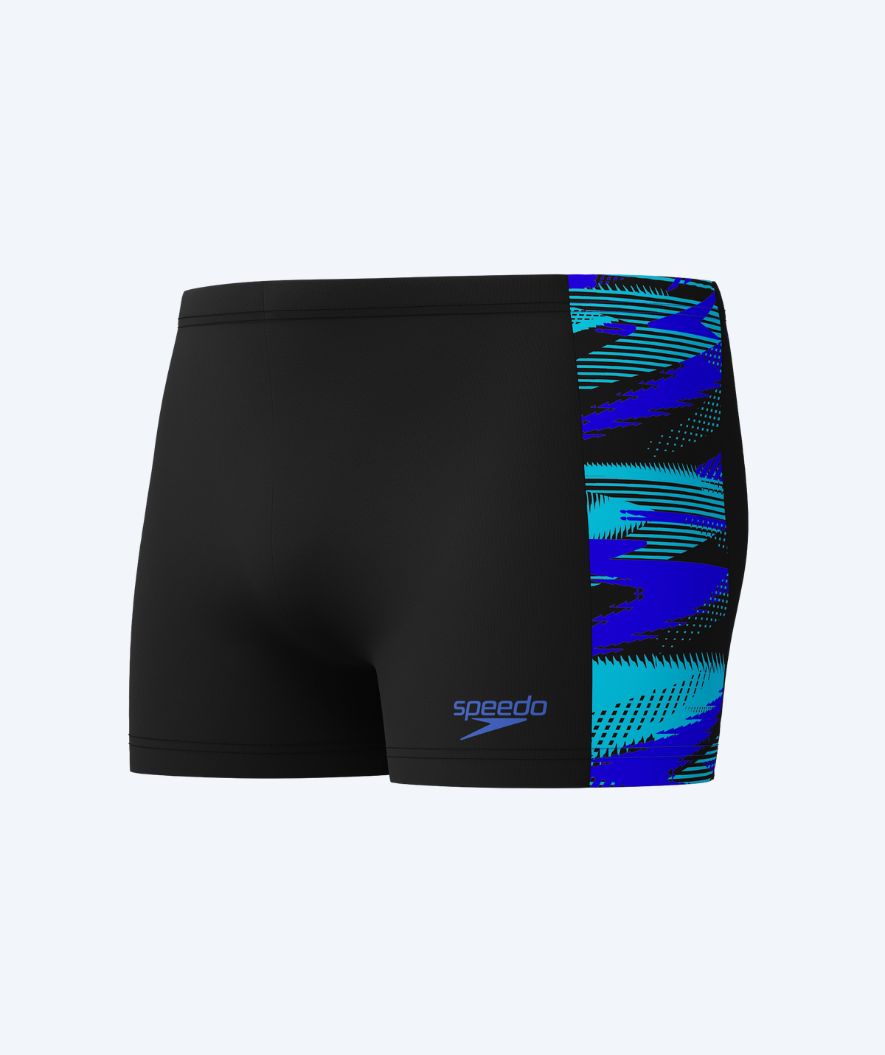 Speedo aquashorts för herr - Hyperboom Panel - Svart/blå
