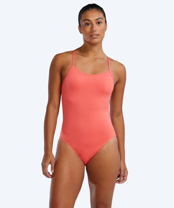 TYR baddräkt för dam - Durafast Solid Cutoutfit - Ljusrosa