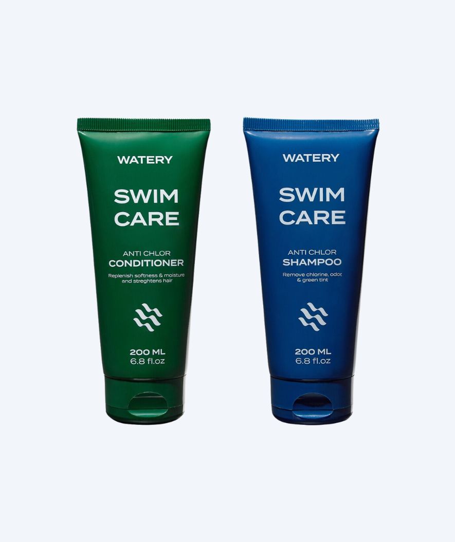 Paketerbjudande: Watery Anti klorbalsam och schampo