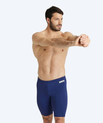 Arena långa badbyxor för herr - Team Swim Solid - Mörkblå/vit