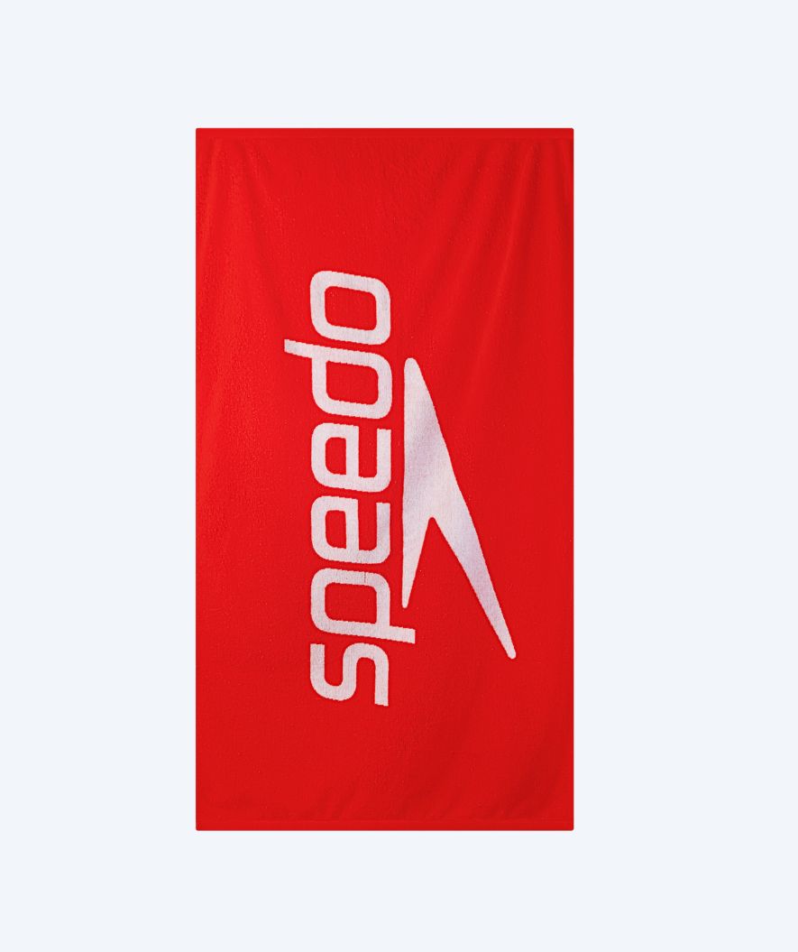 Speedo badhandduk - Logo - Röd/vit