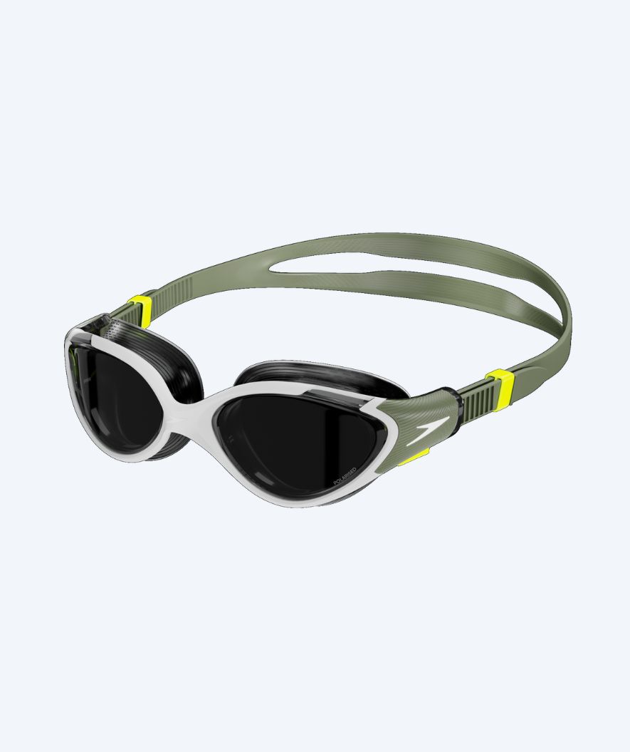 Speedo motionssimglasögon för dam - Biofuse 2.0 - Grön/vit (Smoke lins)