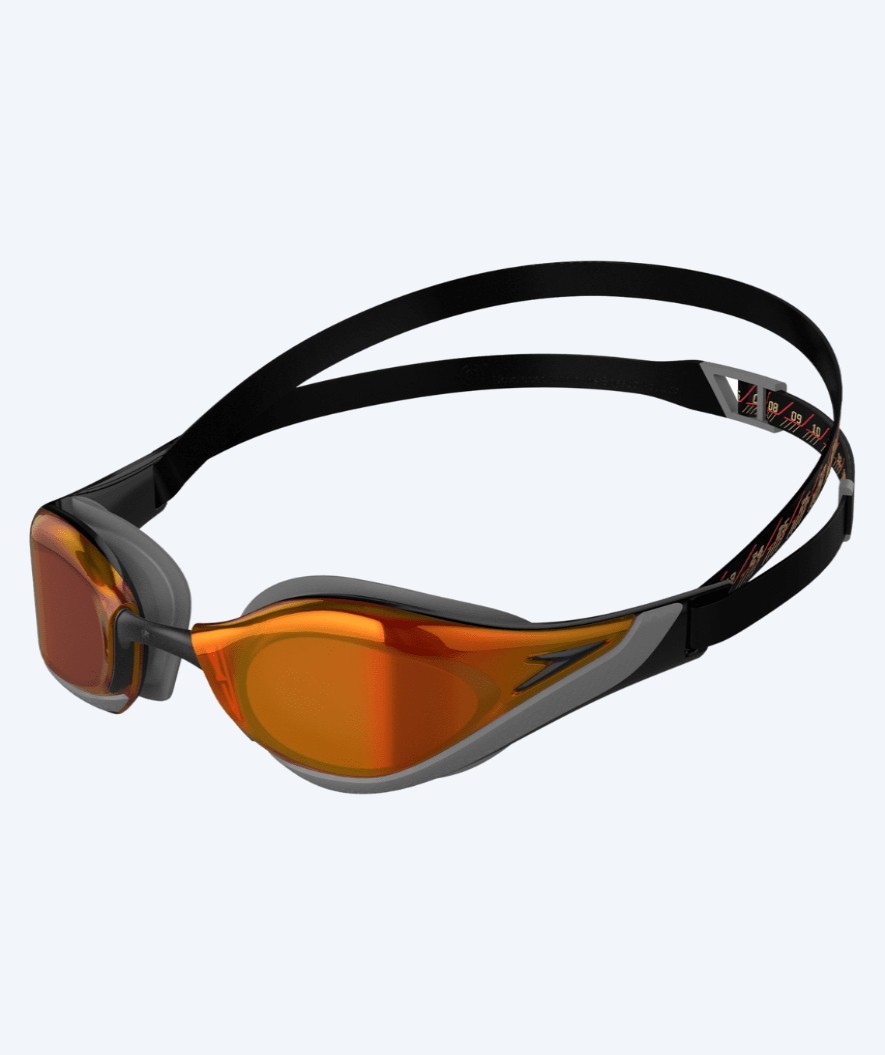 Speedo Elite simglasögon - Fastskin Pure Focus Mirror - Svart/röd