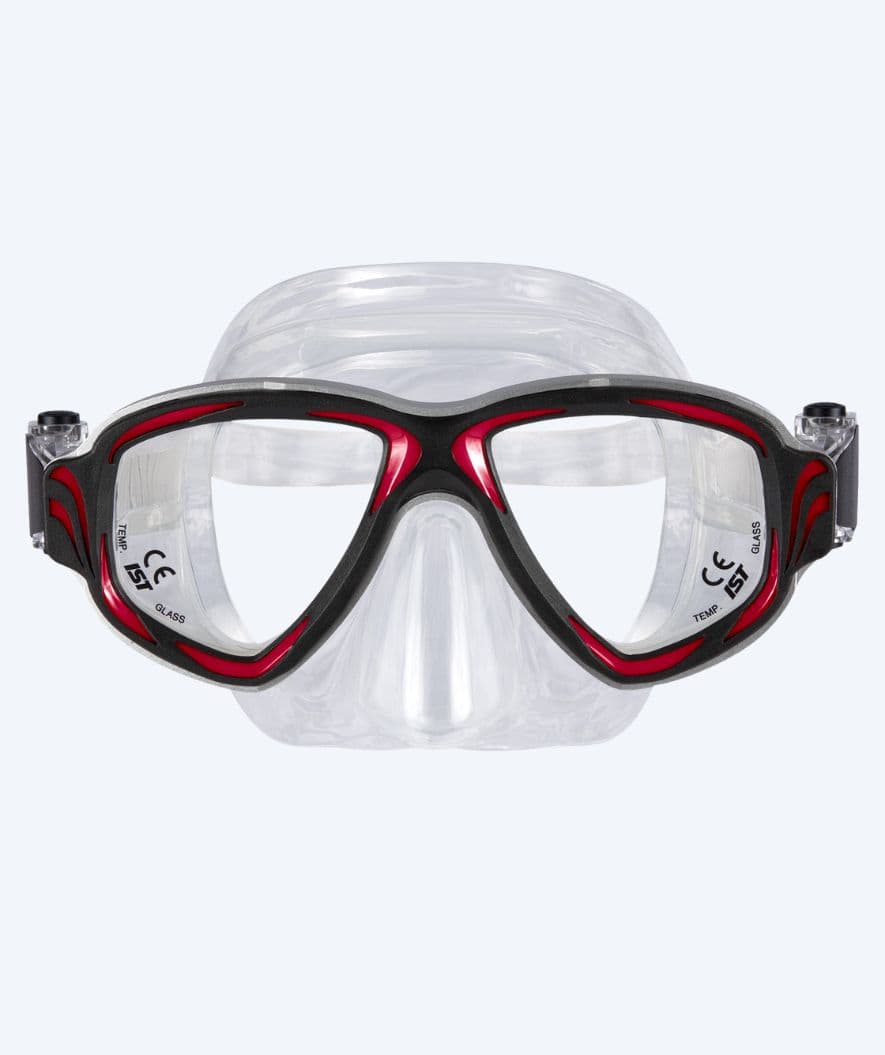 Primotec cyklop med styrka - M200 (+1.0 – -8.0) - Svart/röd