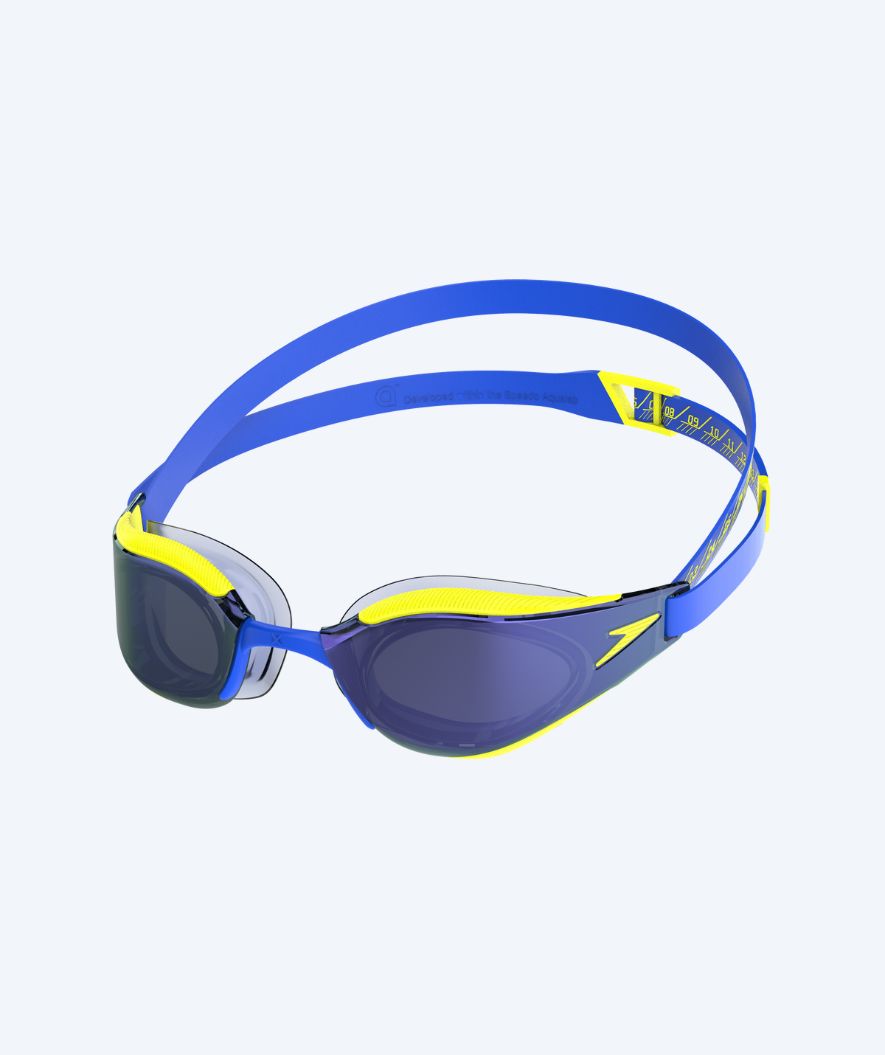 Speedo Elite simglasögon - Fastskin Hyper Elite Mirror - Gul/blå