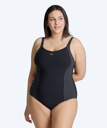 Arena baddräkt i plus size för dam - Bodylift Laura - Svart