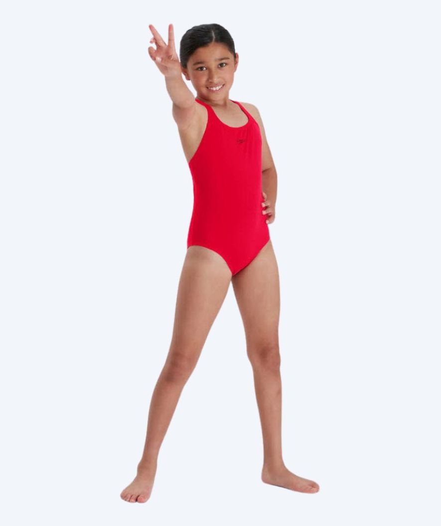 Speedo baddräkt för flickor - Endurance Medalist - Röd