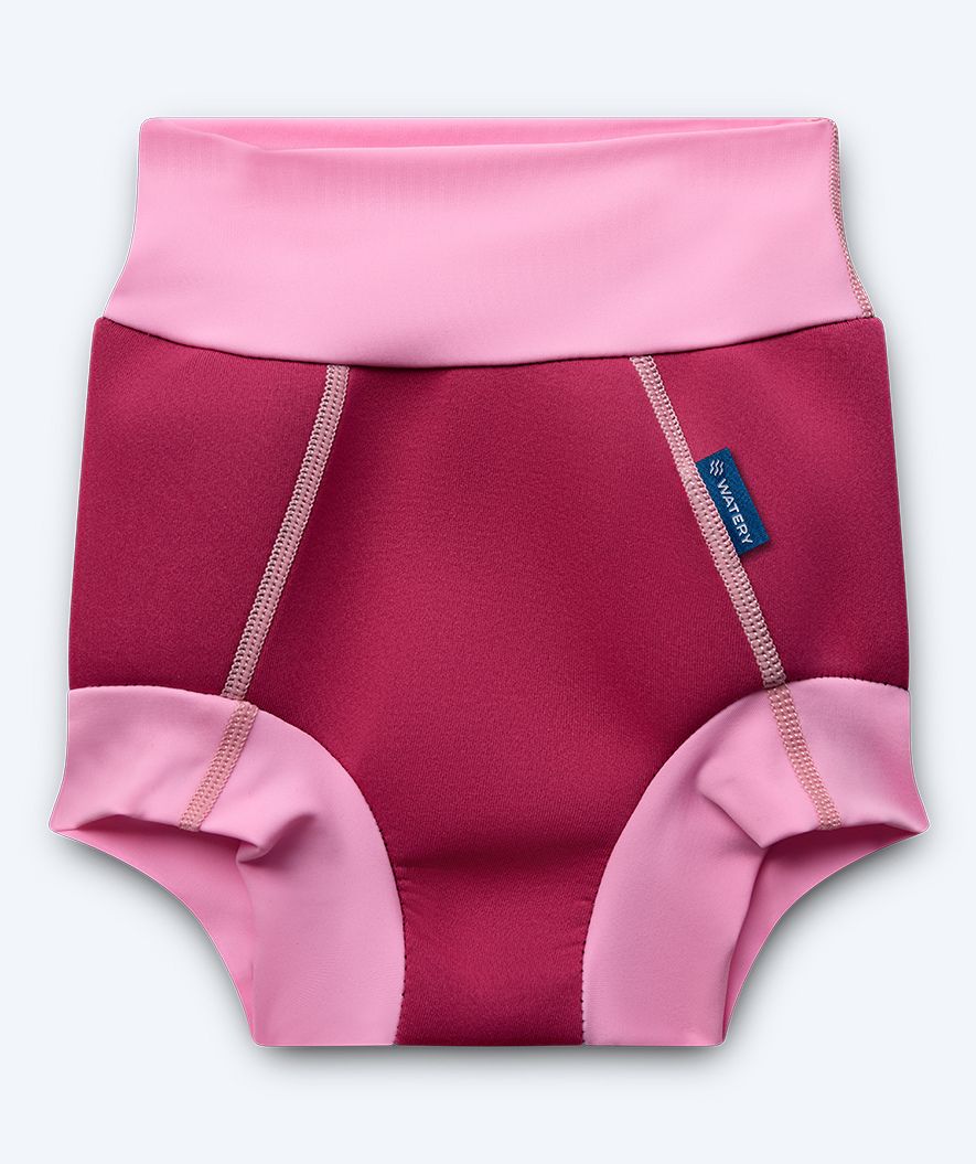 Watery blöjbadbyxor för barn - Neoprene Swim Nappy - Atlantic Rosa