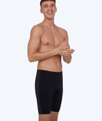 Speedo långa badbyxor för herr - Boomstar Splice - Svart/Grå