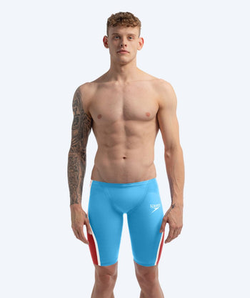 Speedo tävlingsbadbyxor för herr - LZR Pure Intent 2.0 - Blå/Röd