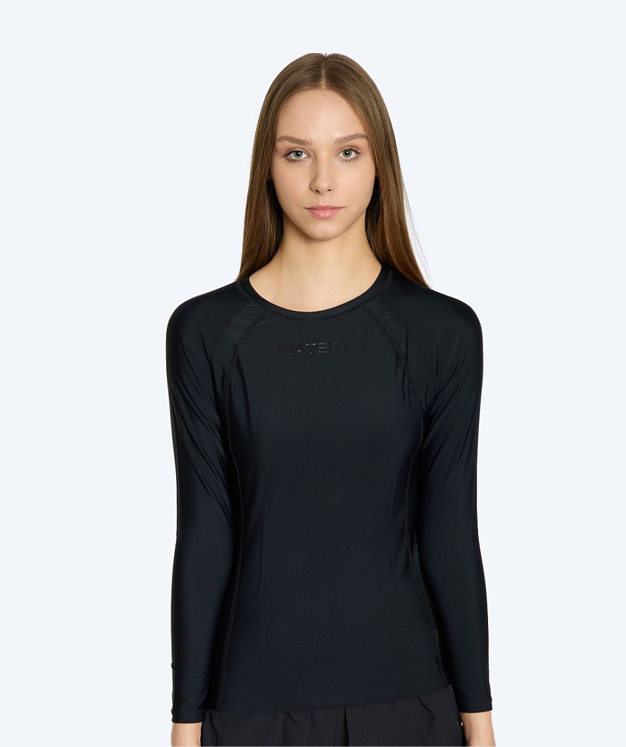 Watery UV tröja för dam - Remington Långärmad Rashguard - Svart
