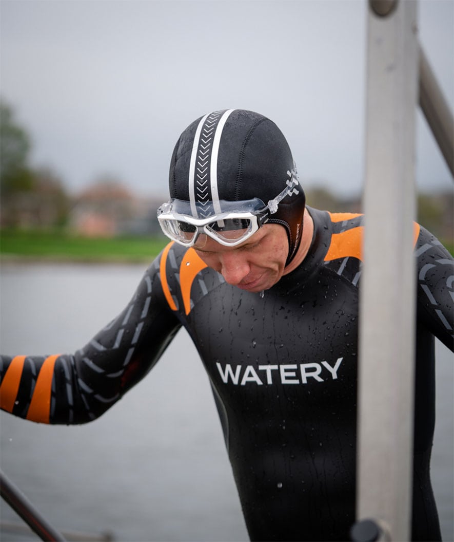 Watery simmask för vuxna - Mantis - Vit/grå