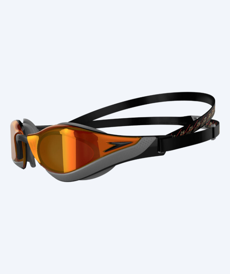 Speedo Elite simglasögon - Fastskin Pure Focus Mirror - Svart/röd