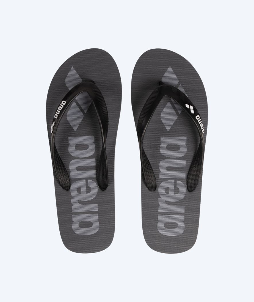 Arena flip flops för vuxna - Mörkgrå/svart