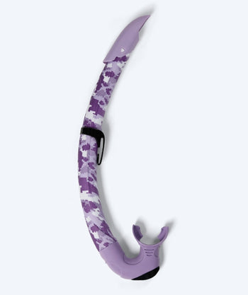 Watery snorkel för vuxna (från 12 år) - Rudder Camo - Lila