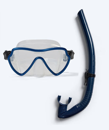Watery Combo snorkelset för vuxna (från 15 år) - Fraser/Coast - Blå/mörkblå