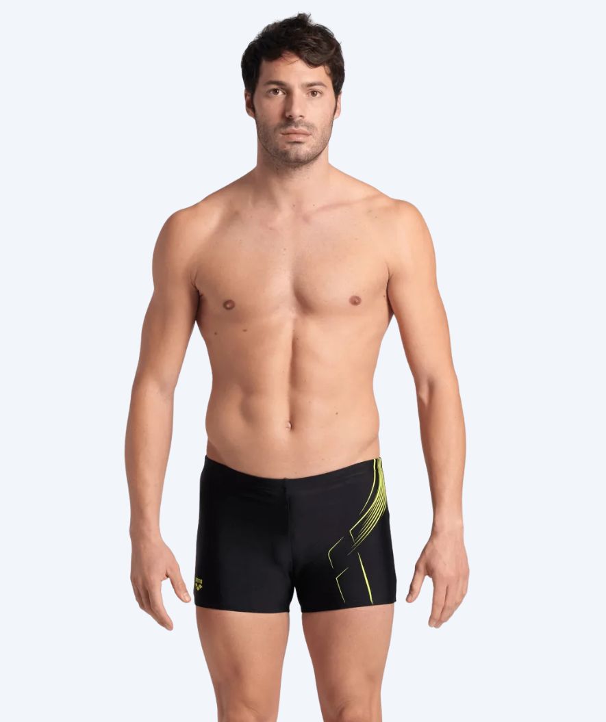 Arena trunks för herr - Dive - Svart/gul