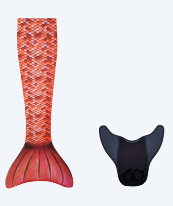 Kuaki Mermaids sjöjungfrufena för barn - Set - Orange