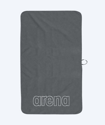 Arena mikrofiberhandduk - Smart Plus Pool - Grå/vit