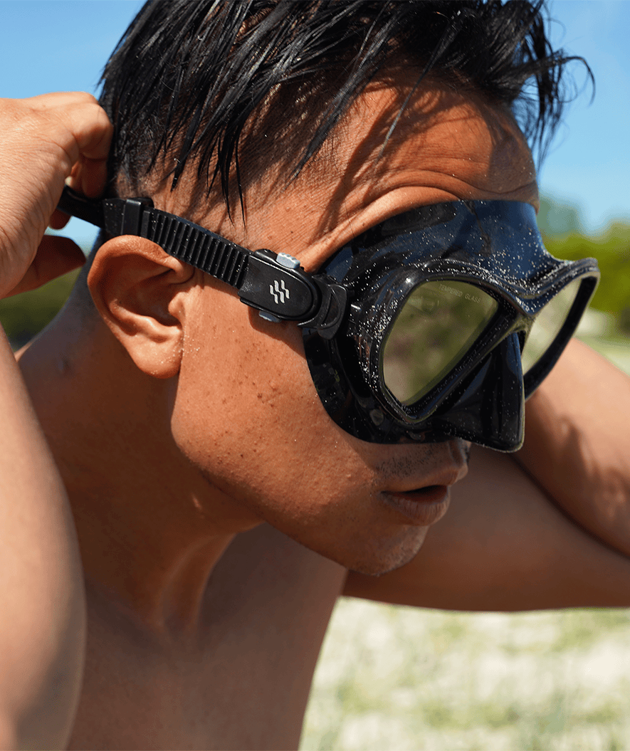 Watery snorkelset för vuxna (från 15 år) - Fenton/Breeve - Svart