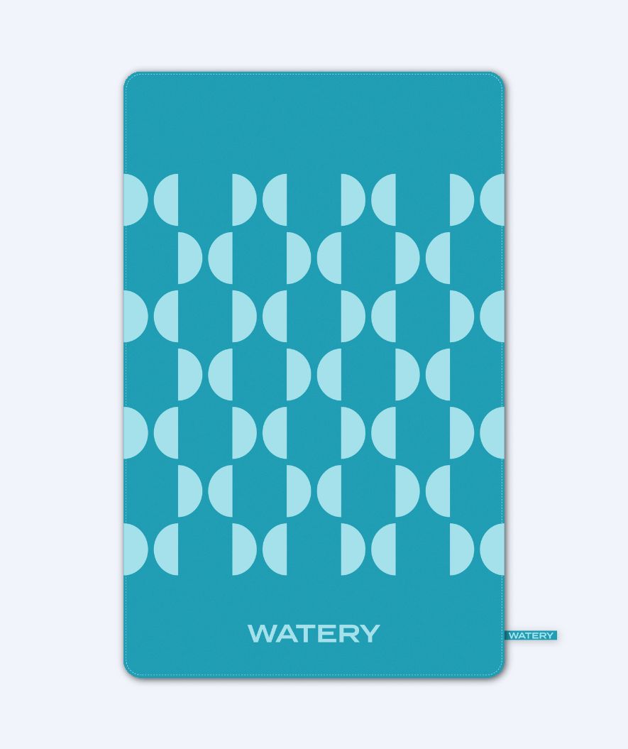 Watery mikrofiberhandduk (175 x 110 cm) - Rafferty - Ocean Blue
