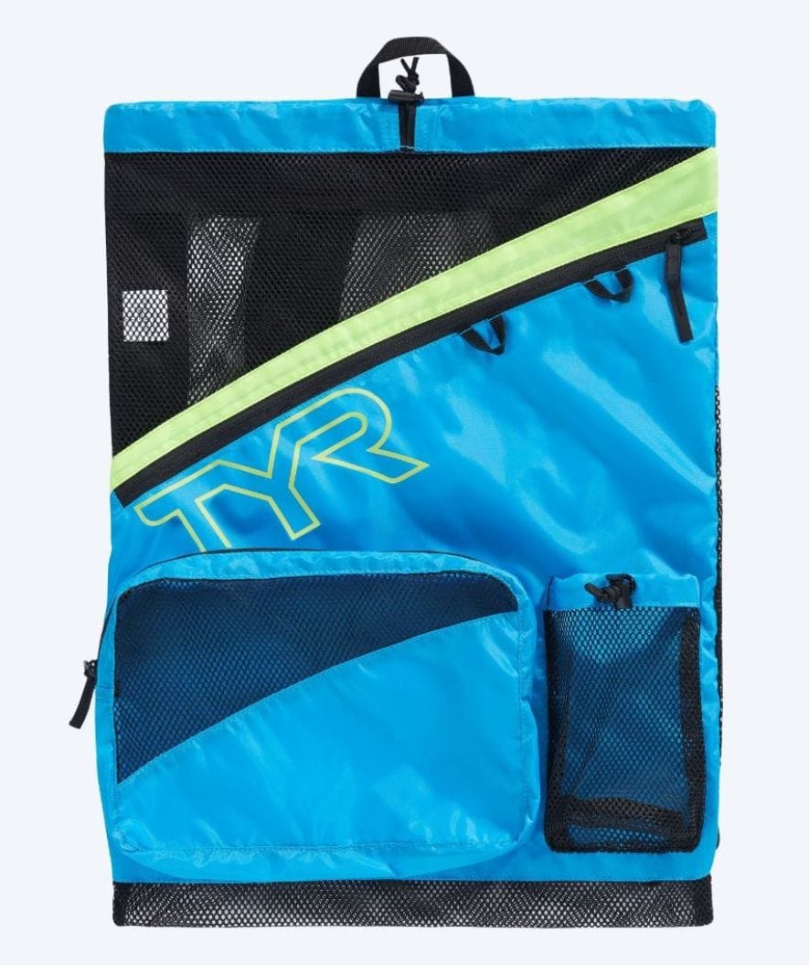 TYR simnät - Elite Team 40L - Ljusblå/gul