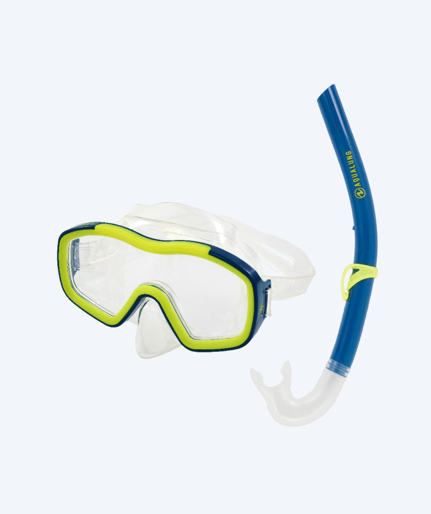 Aqualung Combo snorkelset för barn (8-18) - Raccon Combo - Blå/grön