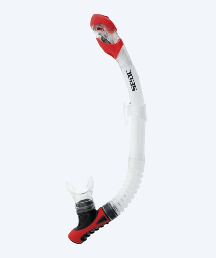 SEAC full dry snorkel för vuxna - Reverse - Vit/röd