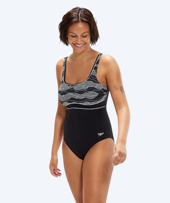 Speedo baddräkt för dam - Contour Eclipse - Svart/vit