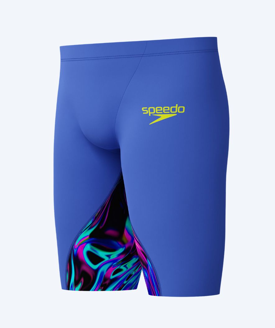 Speedo tävlingsbadbyxor för pojkar - LZR Ignite - Blå/multifärgad