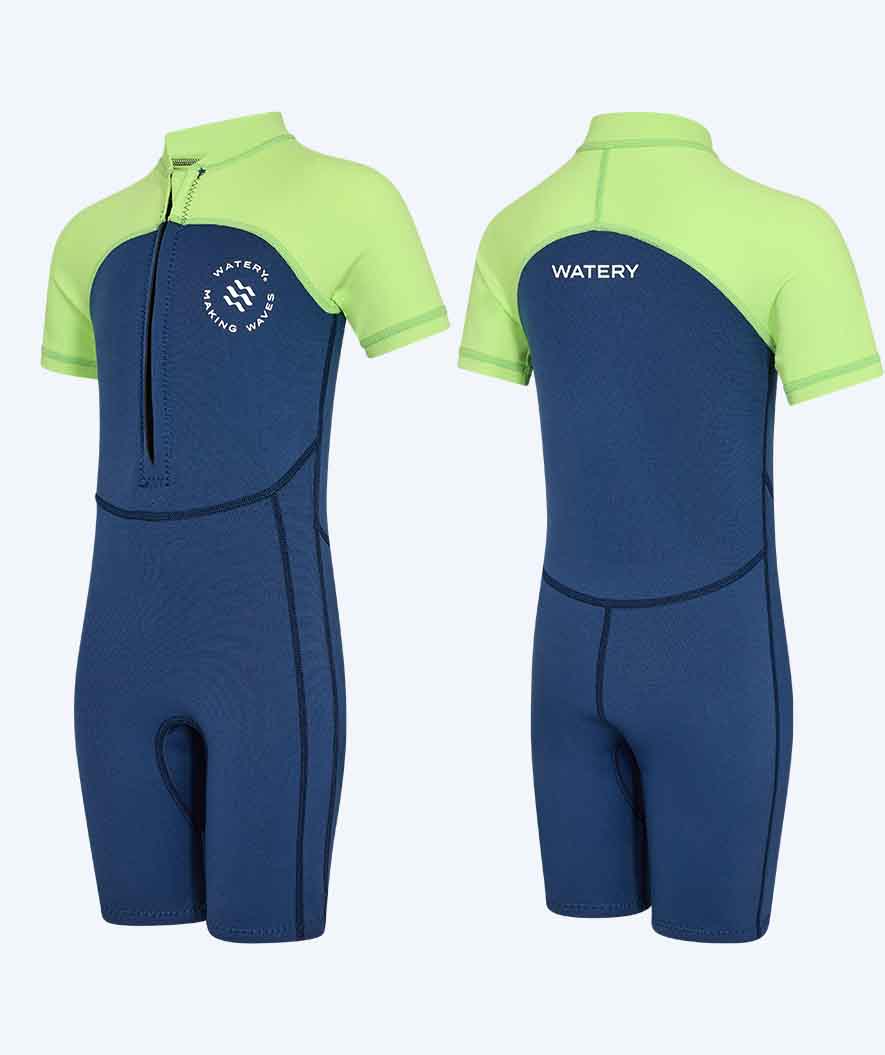 Watery UV våtdräkt för barn - Calypso Shorty - Atlantic Green