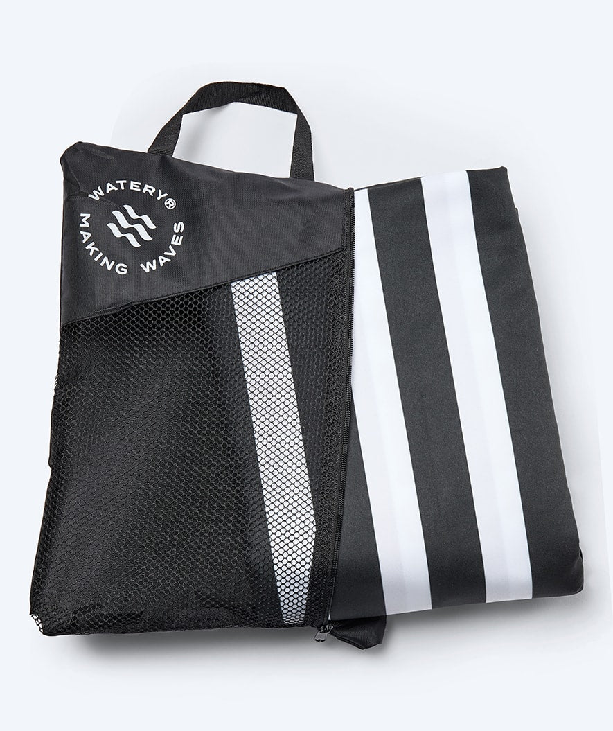 Watery mikrofiberhandduk (180 x 200 cm) - Eco Nebraska Family - Svart