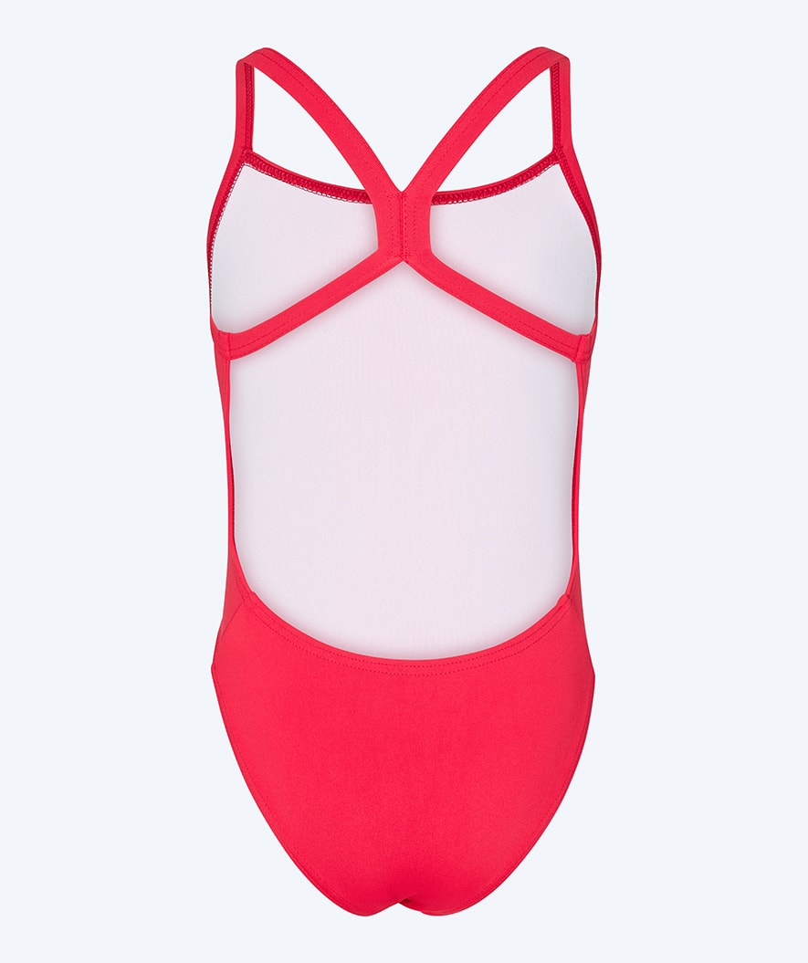 Watery baddräkt för flickor - Freestyler Solid - Cherry Red