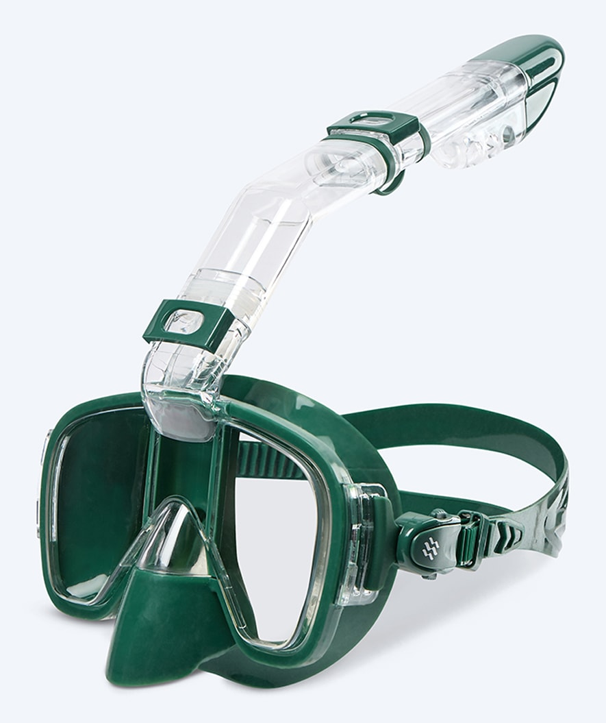 Watery full face cyklop för vuxna - Pearl - Mörkgrön