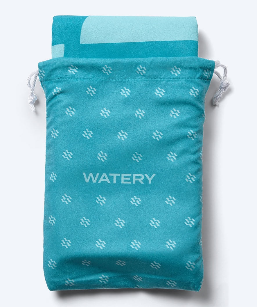Watery mikrofiberhandduk (175 x 110 cm) - Rafferty - Ocean Blue