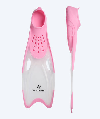 Watery dykfenor för junior (34-37) - Rilian - Ljusrosa/vit