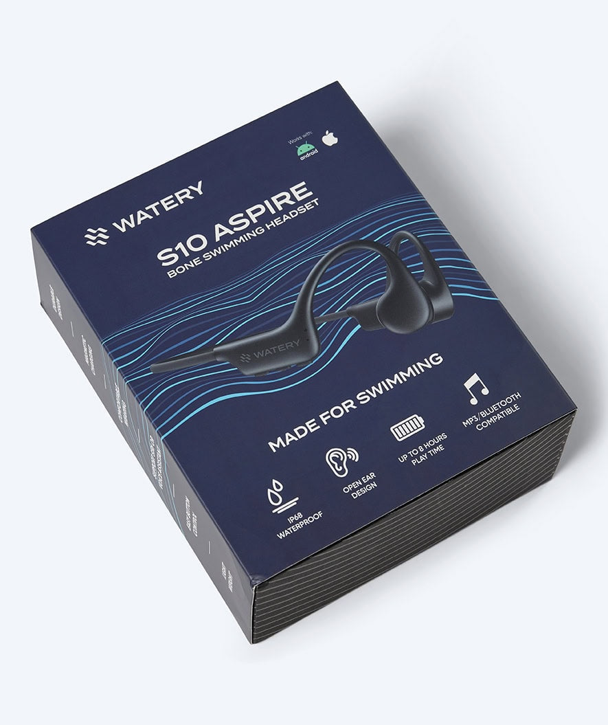 Watery vattentäta hörlurar - S10 Aspire - Svart